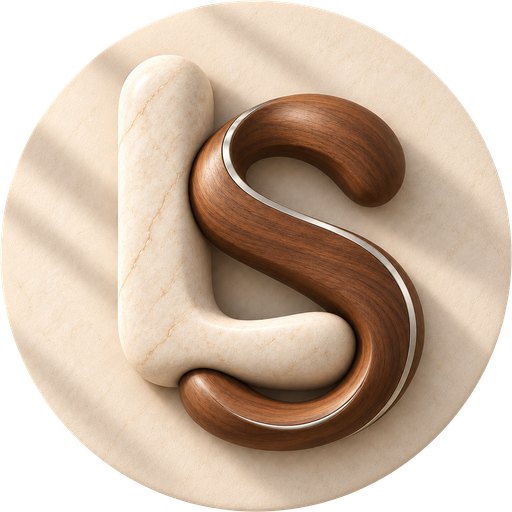 Living Select UK: rounded stone L and walnut S
